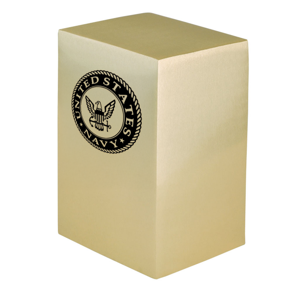 Navy Brass Urn